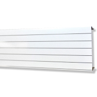 Реечный потолок "CESAL" рейка 100*3000 мм Жемчужно-белый с металл. полосой В19 ( в уп. 30 шт 9 кв.м)