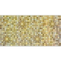 Листовая панель ПВХ "Регул" мозаика Медальон  коричневый 955*488*0,4мм