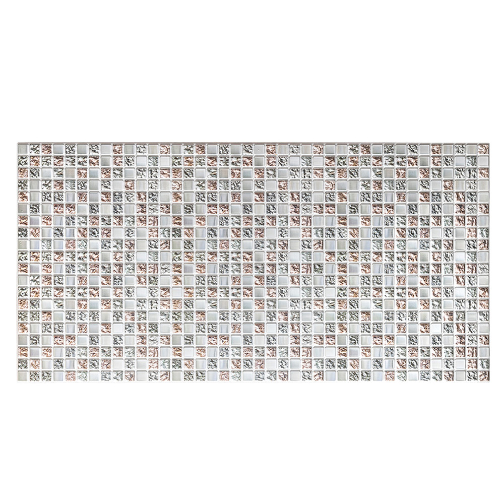 Пластиковая Листовая панель ПВХ "GRACE" Мозаика Коллаж серый 960*480*0,3 мм