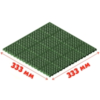 Газонная решетка универсальная "АП" зеленая 333*333*10,5 мм (12,5 т/м2)