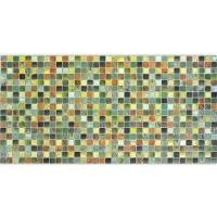 Листовая панель ПВХ  мозаика "Античность зеленая" 955*488 мм