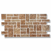 Листовая панель ПВХ "Регул" Камень "Пиленый коричневый" 955*488*0,4 мм