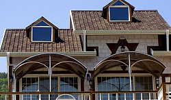 Ондувилла цвет коричневый для крыши фото