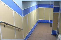 Панели Vekoroom сочетание голубой и бежевый фото