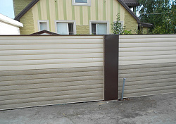 Забор из сайдинга TimberBlock  фото