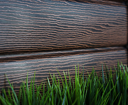 Сайдинг Тимберблок Дуб мореный фасад фото