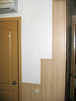 Панель МДФ Ясень белый отделка угла фото