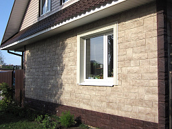 Фасадные панели Гранит Альпийский и Саянский фото