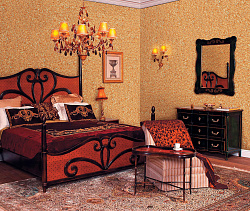 Шелковая штукатурка оранжевого цвета фото