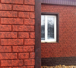 Фасадные панели Стоун Хаус под красный кирпич фото