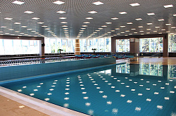 Потолки Грильято для больших закрытых бассейнов фото