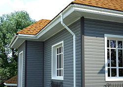 Сайдинг серо-голубой фото