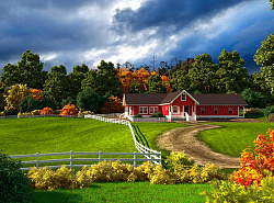 Битумная черепица Ондулин на крыше дома фото