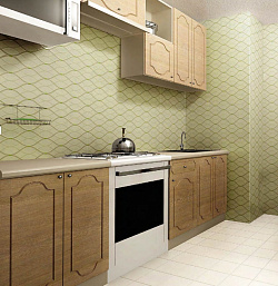 Панели ПВХ Ладья фисташковая фото