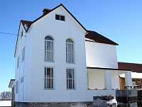 Альта-Сайдинг Белый отделка дома
