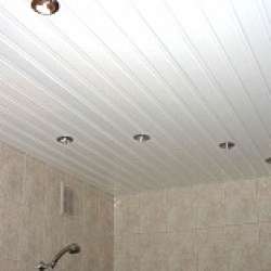 Реечные потолки Cesal ванная комната фото