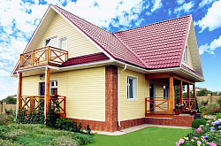 Сайдинг лимон на доме фото