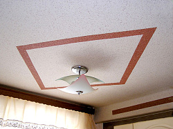 Мозаичная штукатурка MIXAN на потолке фото