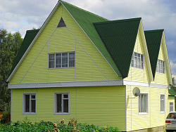 Сайдинг оливковый фасад фото