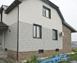 Сайдинг Тимберблок Дуб серебристый, Ясень Беленый и Фасадная панель Фагот каширский фото