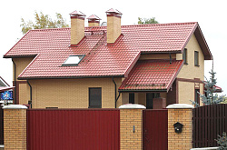 Профлист СС-10 коррида пример забора фото