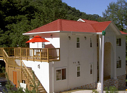 Ондувилла на двухэтажном доме фото