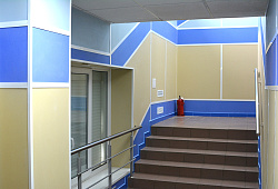 Панели Vekoroom сочетание 3 цветов лестница фото