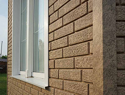 Фасадные панели Стоун-Хаус Ю-Пласт кирпич бежевый фото