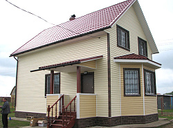 Сайдинг кремовый, Сайдинг золотистый фото