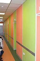 Панели Vekoroom разные цвета в коридоре