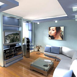 Дизайн комнаты с применением гипсокартона фото