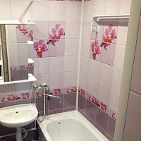 Панель ПВХ Орхидея в ванной