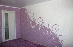 Узор из фиолетовых жидких обоев фото