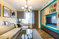 Гостиная в пастельных тонах фото