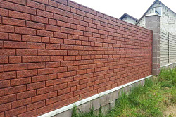 Фасадные панели Ю-Пласт Стоун Хаус под красный кирпич фото