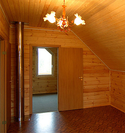 Деревянная вагонка в интерьере частного дома фото