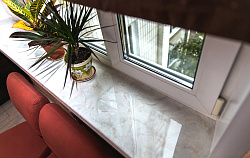 Подоконник Кристаллит Бристол фото