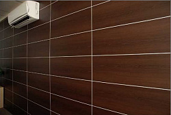 Панели МДФ Квадро Лес Шоколадный отделка фото