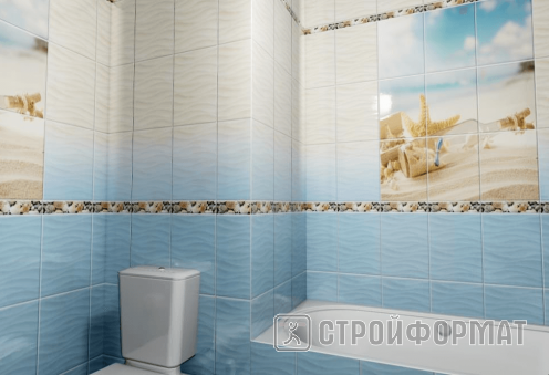 Панель ПВХ Романтика в ванной фото
