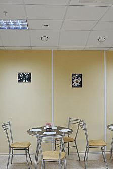 Панели Vekoroom бежевый стены комнаты отдыха фото