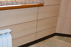 Панель МДФ Лес вельвет в отделке помещения фото