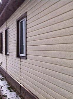 Сайдинг Ю-Пласт Тимберблок под ясень белёный фото