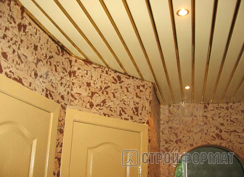 Реечные потолки Cesal в коридоре квартиры фото