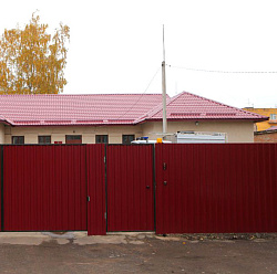 Профлист СС-10 коричнево-красный фото