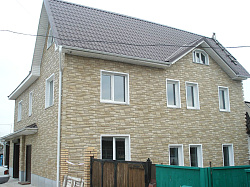 Камень известняк фасад дома фото