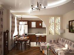 Строение из гипсокартона для зонирования помещения фото