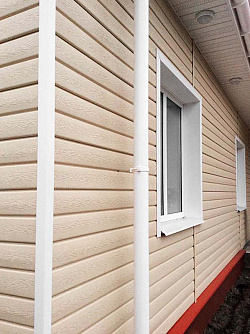 Сайдинг под дерево Ю-Пласт Тимберблок белёный ясень фото