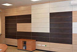 Стеновые панели МДФ в офисном интерьере фото