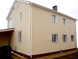 Сайдинг Кофе с молоком на доме фото