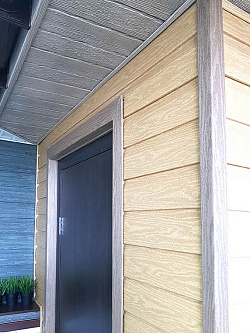 Виниловый сайдинг Timberblock Кедр янтарный Виниловый сайдинг Timberblock Кедр янтарный фото